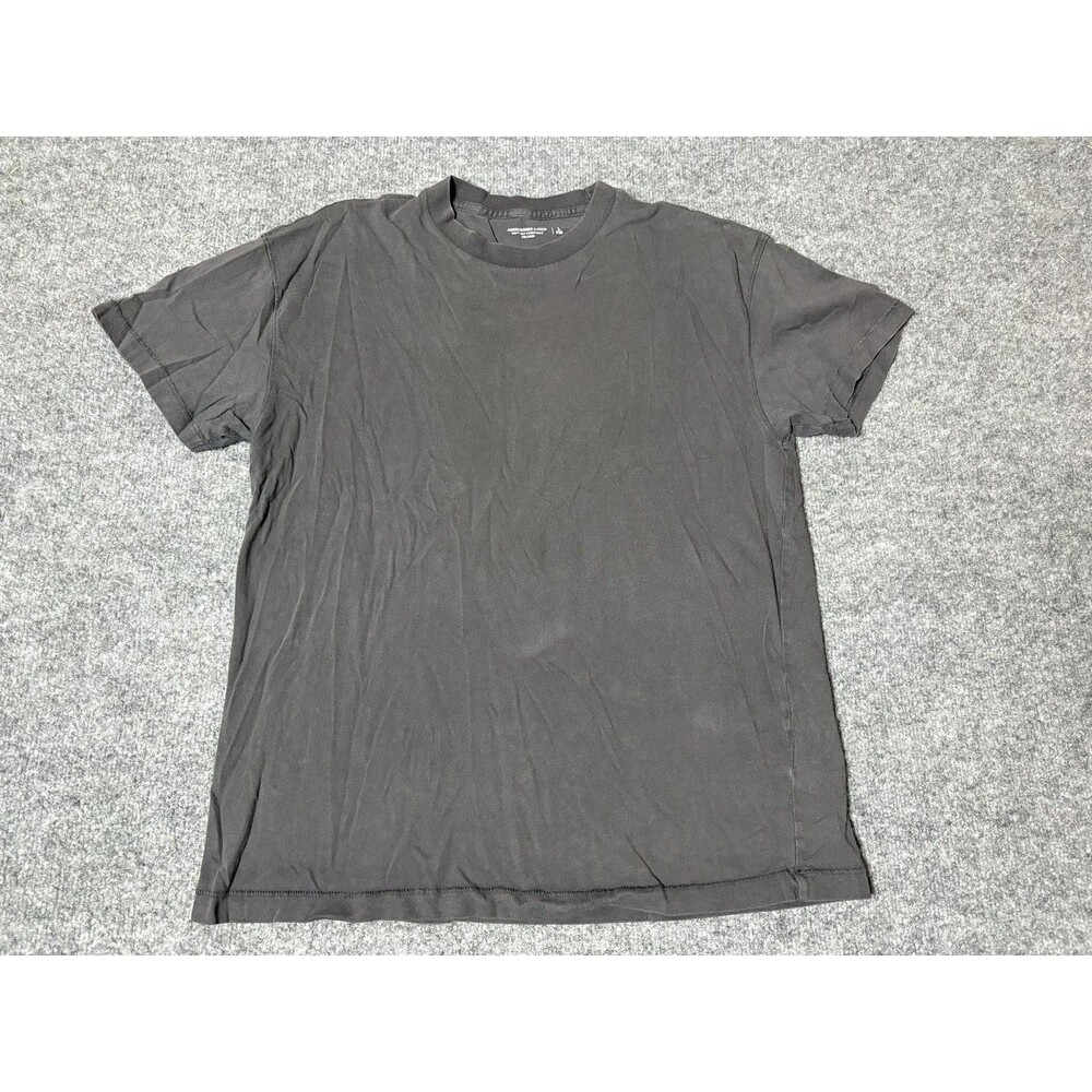Abercrombie & Fitch Shirt Mens L Gray Crew Neck Soft Essentials Tagless Tee